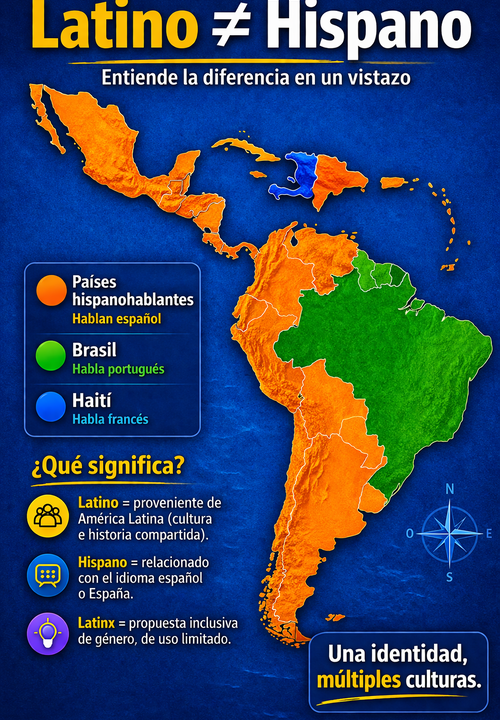 Latinos, Hispanos o Latinx: ¿Qué significan realmente estos términos (y por qué se confunden tanto)?