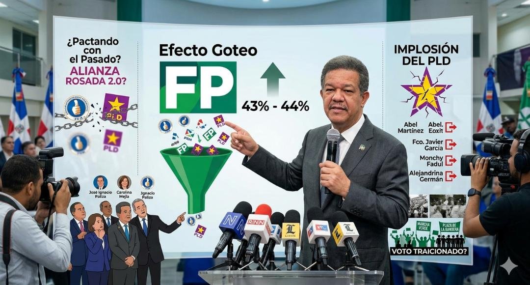 El «Efecto Goteo»: Por qué el crecimiento de Leonel Fernández y la Fuerza del Pueblo sacude el tablero hacia 2028