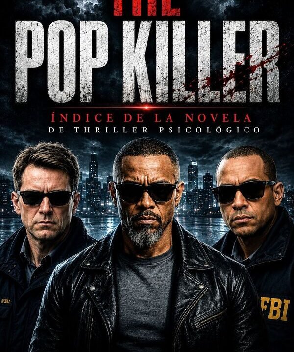 Índice cronológico oficial de los 30 capítulos de «The Pop Killer» novela de thriller psicológico autoría de Mark Rumors