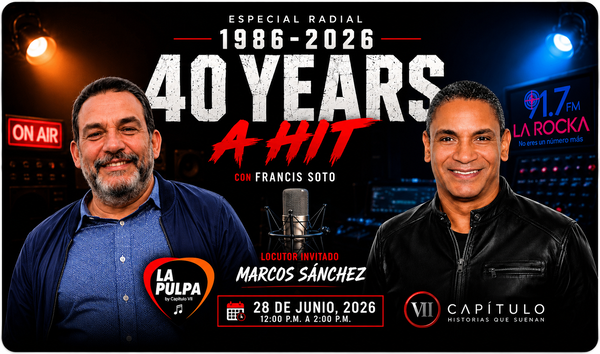 Especial radial «1986-2026: 40 Years A Hit» ya está disponible en el canal de YouTube Marcos Sánchez TV