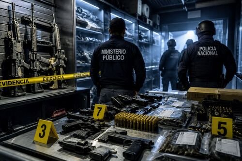 Ministerio Público ejecuta Operación Armum contra 18 armerías por presuntas irregularidades